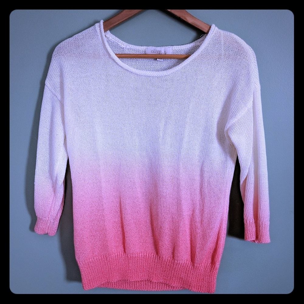 (🏁 $5) Olive and Oak Summer Ombre Sweater